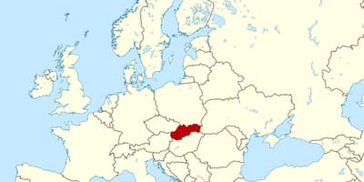 Mapa d'Eslovàquia mapa d'europa