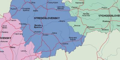 Mapa d'Eslovàquia política