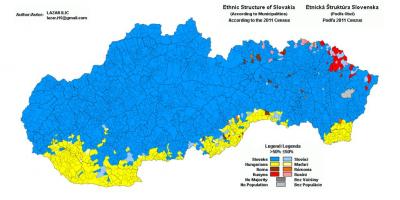 Mapa d'Eslovàquia ètnica